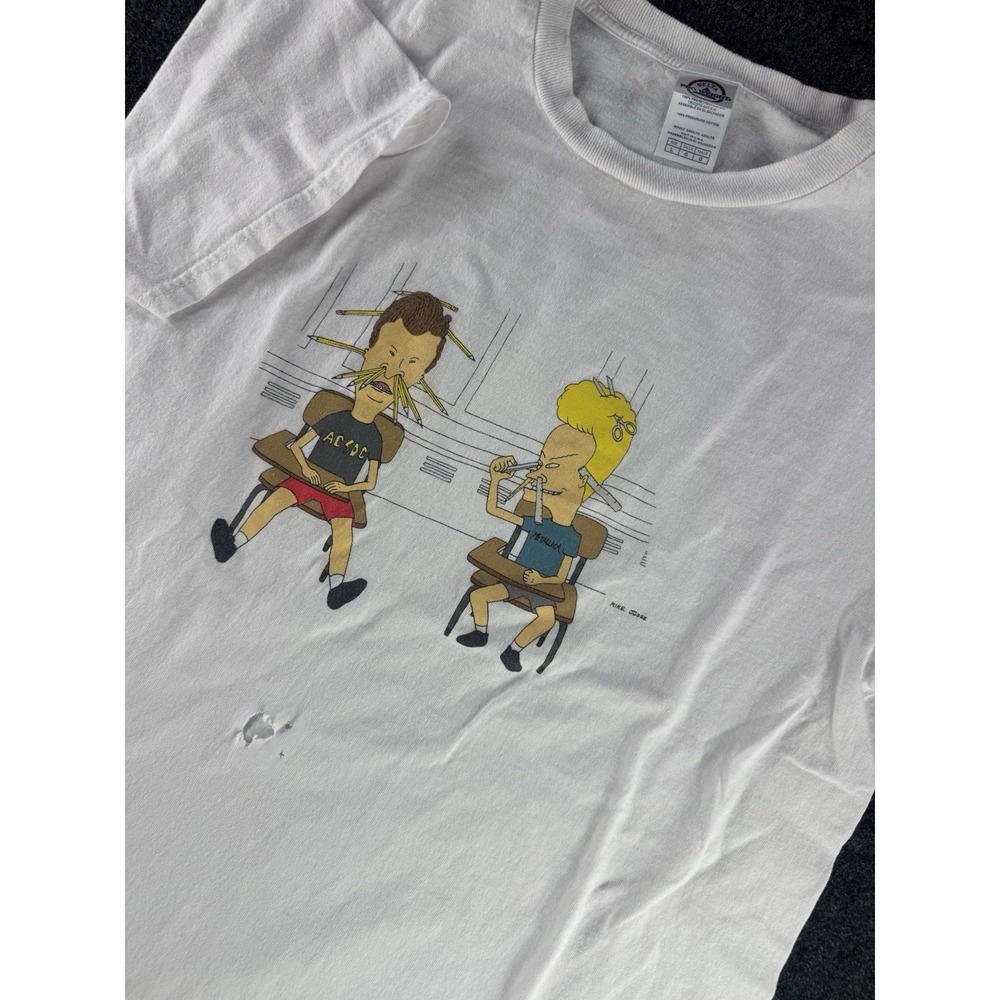 VTG Beavis Butt-Head Tee Delta Pro Weight Band Shirt L USA